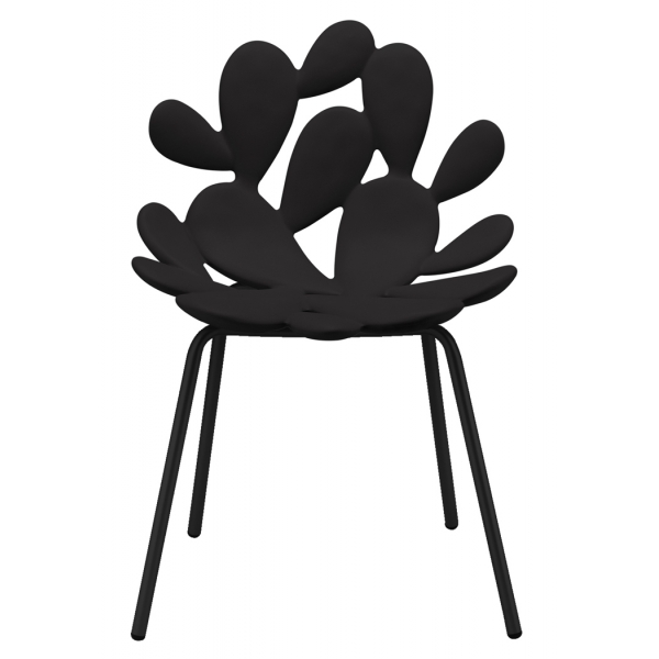 Qeeboo - Filicudi Chair Colored - Set of 2 Pieces - Black - Sedia Qeeboo by Marcantonio - Arredo - Casa