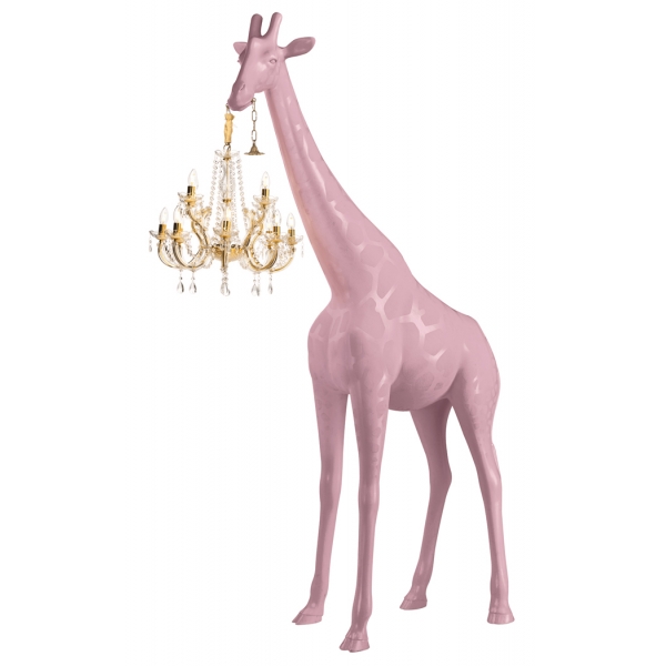 Qeeboo - Giraffe in Love M Indoor - Pink - Qeeboo Chandelier by Marcantonio - Lighting - Home