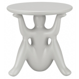 Qeeboo - Helpyourself Side Table - Light Grey - Qeeboo Side Table by Philippe Starck - Furnishing - Home