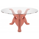 Qeeboo - Helpyourself Table - Terracotta - Qeeboo Table by Philippe Starck - Furnishing - Home