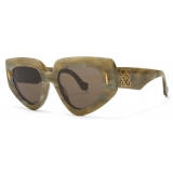 Loewe - Butterfly Screen Sunglasses - Marble Pale Green - Loewe Eyewear
