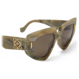 Loewe - Butterfly Screen Sunglasses - Marble Pale Green - Loewe Eyewear