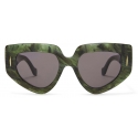 Loewe - Butterfly Screen Sunglasses - Marble Dark Green - Loewe Eyewear