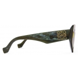 Loewe - Butterfly Screen Sunglasses - Marble Dark Green - Loewe Eyewear