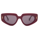 Loewe - Small Butterfly Screen Sunglasses - Burgundy - Loewe Eyewear