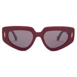 Loewe - Small Butterfly Screen Sunglasses - Burgundy - Loewe Eyewear