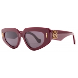 Loewe - Small Butterfly Screen Sunglasses - Burgundy - Loewe Eyewear