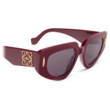 Loewe - Small Butterfly Screen Sunglasses - Burgundy - Loewe Eyewear