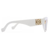 Loewe - Small Butterfly Screen Sunglasses - Solid White - Loewe Eyewear