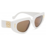 Loewe - Small Butterfly Screen Sunglasses - Solid White - Loewe Eyewear