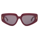 Loewe - Small Butterfly Screen Sunglasses - Burgundy - Loewe Eyewear