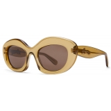 Loewe - Dawn Sunglasses - Transparent Olive - Loewe Eyewear