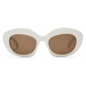 Loewe - Dawn Sunglasses - Solid White - Loewe Eyewear