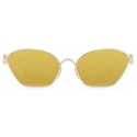 Loewe - Anagram Hexagonal Sunglasses - Gold - Loewe Eyewear