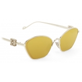 Loewe - Anagram Hexagonal Sunglasses - Gold - Loewe Eyewear