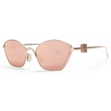 Loewe - Anagram Hexagonal Sunglasses - Rose Gold - Loewe Eyewear