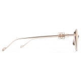 Loewe - Anagram Hexagonal Sunglasses - Rose Gold - Loewe Eyewear