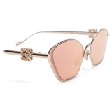 Loewe - Anagram Hexagonal Sunglasses - Rose Gold - Loewe Eyewear