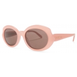 Loewe - Mini Oval Slim Sunglasses - Light Pink - Loewe Eyewear
