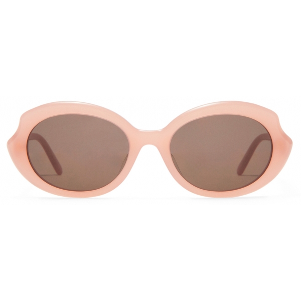 Loewe - Mini Oval Slim Sunglasses - Light Pink - Loewe Eyewear