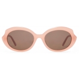 Loewe - Mini Oval Slim Sunglasses - Light Pink - Loewe Eyewear