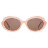 Loewe - Mini Oval Slim Sunglasses - Light Pink - Loewe Eyewear