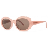 Loewe - Mini Oval Slim Sunglasses - Light Pink - Loewe Eyewear