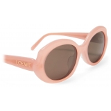 Loewe - Mini Oval Slim Sunglasses - Light Pink - Loewe Eyewear