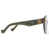 Loewe - Retro Screen Sunglasses - Marble Green - Loewe Eyewear
