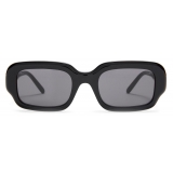 Loewe - Rectangular Slim Sunglasses - Black - Loewe Eyewear