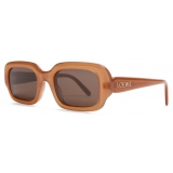 Loewe - Rectangular Slim Sunglasses - Light Caramel - Loewe Eyewear