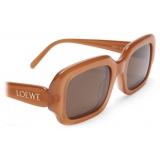 Loewe - Rectangular Slim Sunglasses - Light Caramel - Loewe Eyewear