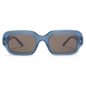 Loewe - Rectangular Slim Sunglasses - Milky Blue - Loewe Eyewear