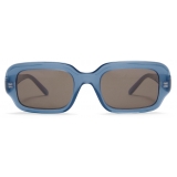 Loewe - Rectangular Slim Sunglasses - Milky Blue - Loewe Eyewear