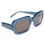 Loewe - Rectangular Slim Sunglasses - Milky Blue - Loewe Eyewear