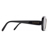 Loewe - Occhiali da Sole Rettangolari Slim - Nero - Loewe Eyewear