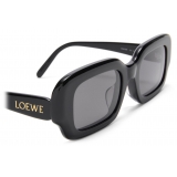 Loewe - Occhiali da Sole Rettangolari Slim - Nero - Loewe Eyewear