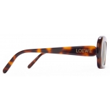 Loewe - Occhiali da Sole Rettangolari Slim - Havana - Loewe Eyewear