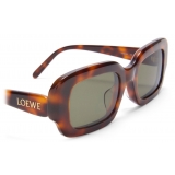 Loewe - Occhiali da Sole Rettangolari Slim - Havana - Loewe Eyewear