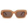 Loewe - Occhiali da Sole Rettangolari Slim - Caramello Chiaro - Loewe Eyewear