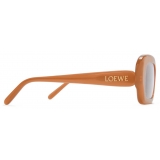 Loewe - Occhiali da Sole Rettangolari Slim - Caramello Chiaro - Loewe Eyewear