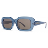 Loewe - Occhiali da Sole Rettangolari Slim - Blu Latteo - Loewe Eyewear