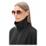 Loewe - Occhiali da Sole Rotondi Traforati - Marrone Sfumato - Loewe Eyewear