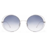 Loewe - Cutout Round Sunglasses - Gradient Blue - Loewe Eyewear