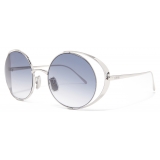 Loewe - Occhiali da Sole Rotondi Traforati - Blu Sfumato - Loewe Eyewear