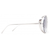 Loewe - Occhiali da Sole Rotondi Traforati - Blu Sfumato - Loewe Eyewear