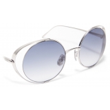 Loewe - Occhiali da Sole Rotondi Traforati - Blu Sfumato - Loewe Eyewear