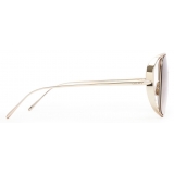 Loewe - Occhiali da Sole Squadrati Traforati - Marrone Sfumato Oro Endura - Loewe Eyewear