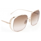 Loewe - Occhiali da Sole Squadrati Traforati - Marrone Sfumato Oro Endura - Loewe Eyewear