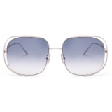 Loewe - Occhiali da Sole Squadrati Traforati - Blu Sfumato - Loewe Eyewear